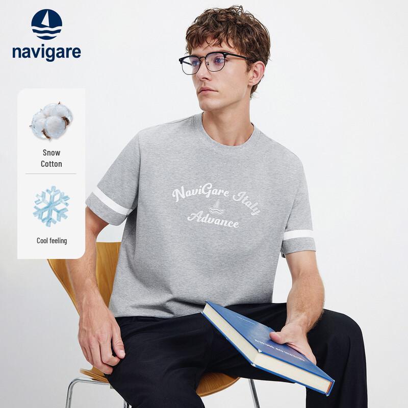 Navigare Men s Heavyweight Round Neck Short Sleeve T-Shirt 2XL/54