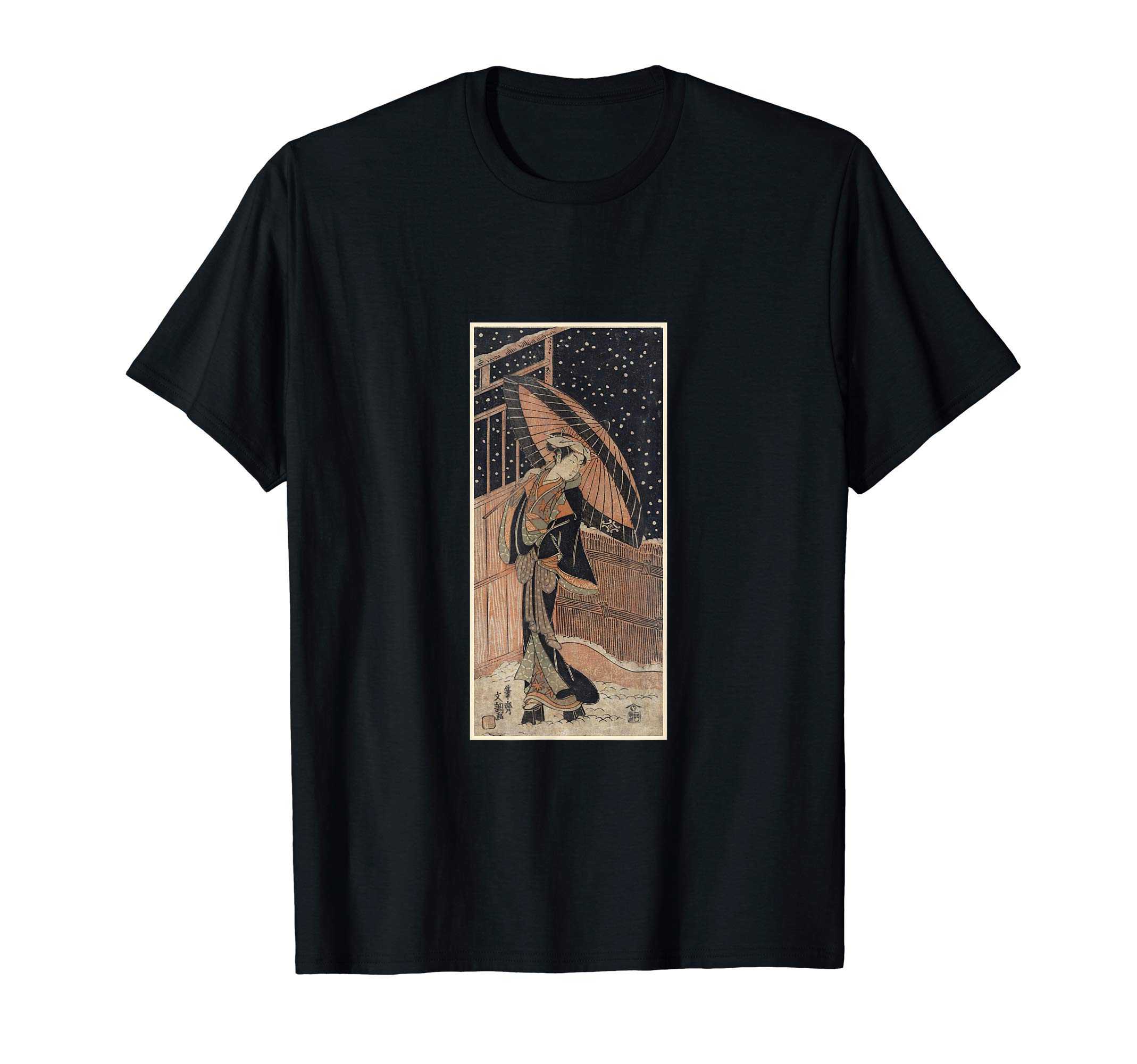 

Футболка с ретро-принтом в стиле японской классической гравюры на дереве укиё-э #9