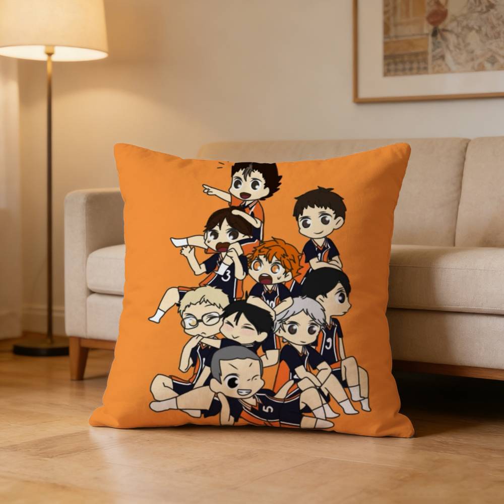 Sports Anime H-Haikyuu Pillow Case Pattern Printed Pillowcase For Living Room Sofa Cushion Cover