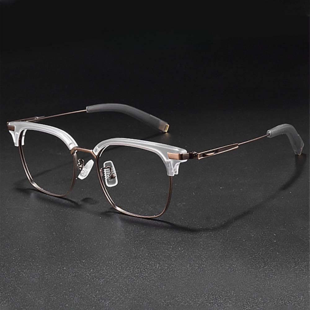 2 Piece Set Of Men'S And Women'S Universal Geometric Frame Fashionable Decorative Glasses