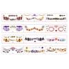 12Pcs Pumpkin Halloween Face Tattoo Sticker Body Art Scar Stickers  Kids Adult Eye Make Up