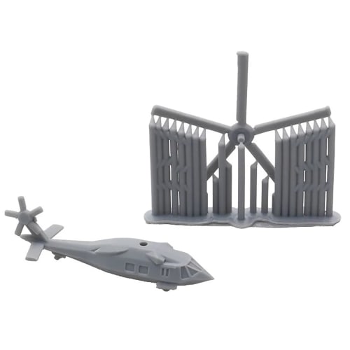 5-Pack RUH-60 Black Hawk Stealth Helicopter Model Resin Assembly 1/2000-1/350 Scale Transport Military Model (1/700 (27mm))