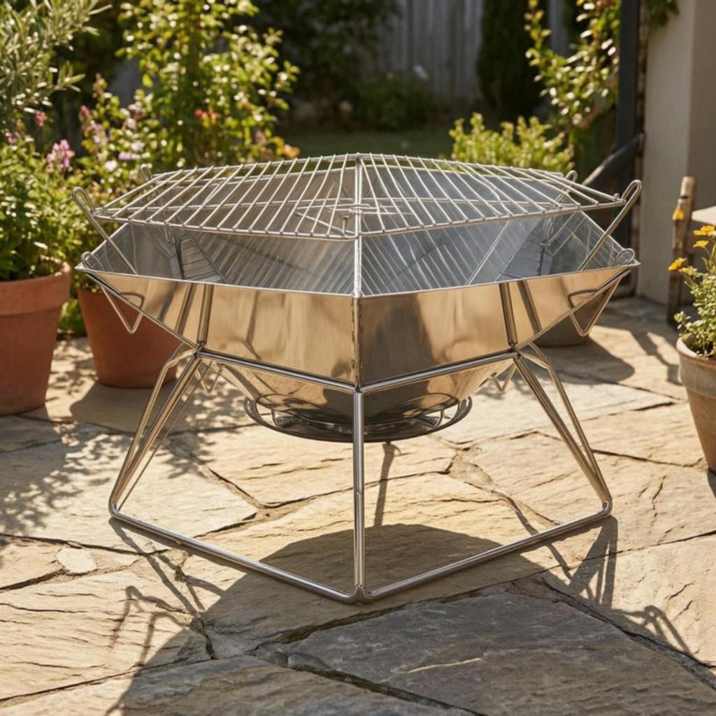 Charcoal Grill with Carry Bag High-Temperature Resistant for Camping