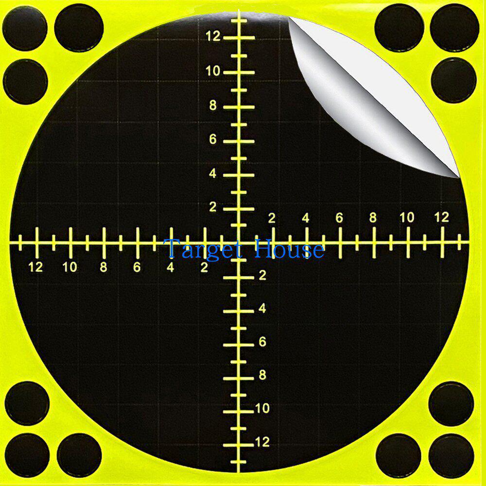 30 Color-Changing Adhesive Shooting Targets - 12-Inch, 31 Sheets