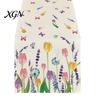 Floral Table Runner for Dining Room Runner, Spring Summer Flower Prints, 72 Inch Botanical Garden Print Farmhouse Cover Home Decor Soft