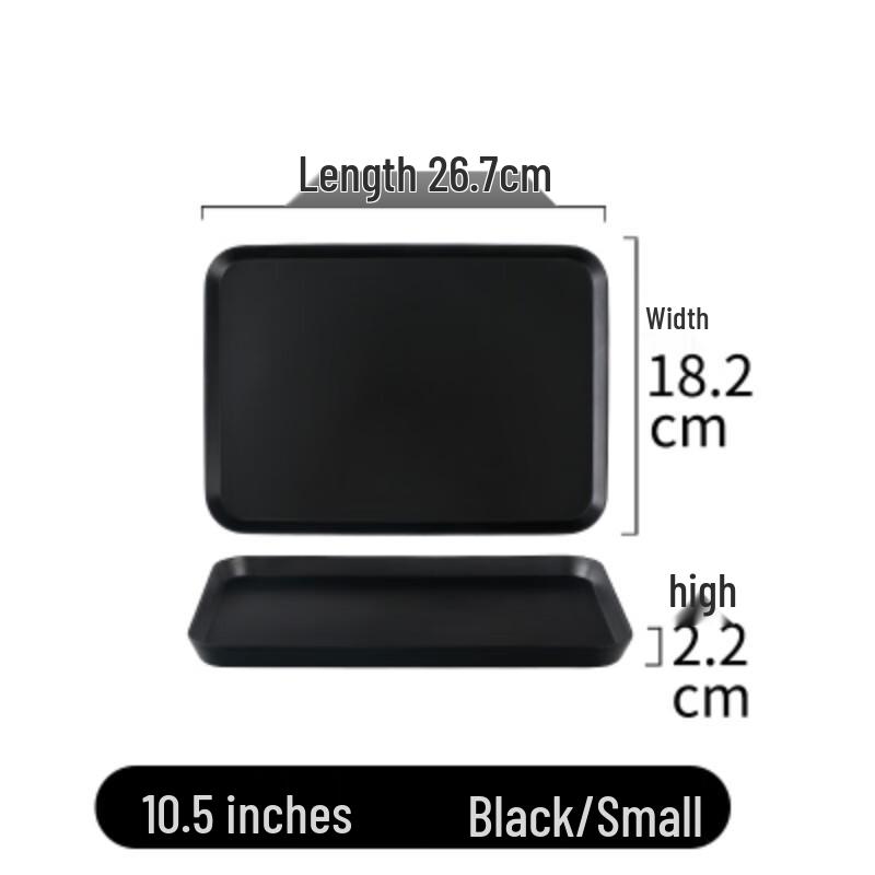 Nordic Style Rectangular Melamine Serving Tray