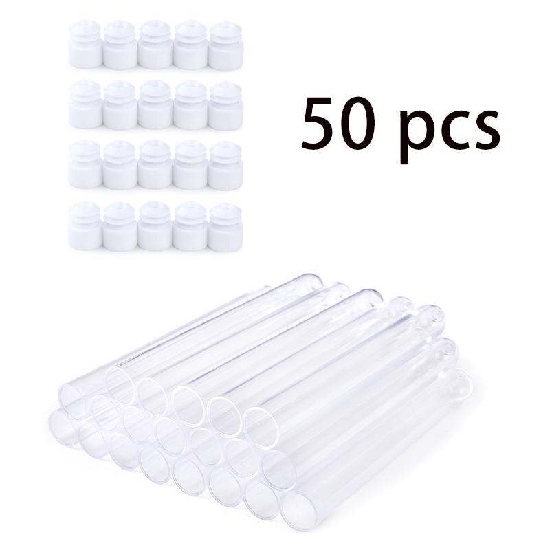 Reusable Eyelash Mascara Wand Tube Empty Eye Lashes Brushes Bottle Hand-made Eyebrow Brush Applicator Dust-proof Makeup Tools 50pcs No decoration