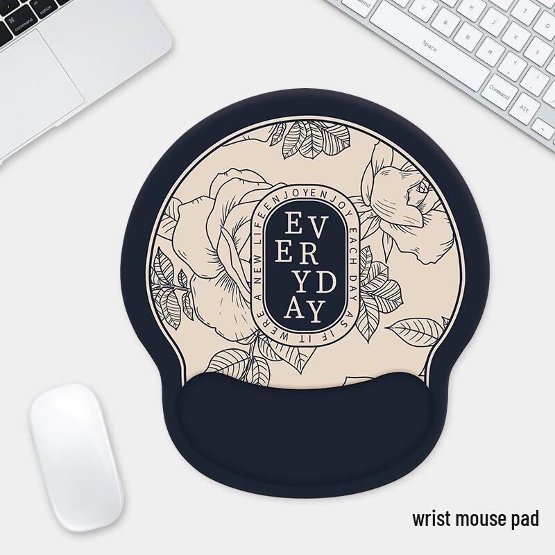 Fumide Ergonomic Silicone Mouse Pad with Wrist Rest (2-Pack)