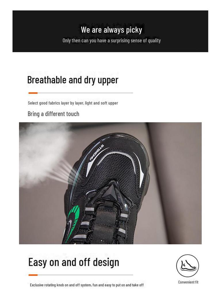 New Rotating Button Roller Skates for Girls and Sports Shoes for Boys. Breathable Mesh Running Shoes for Autumn.