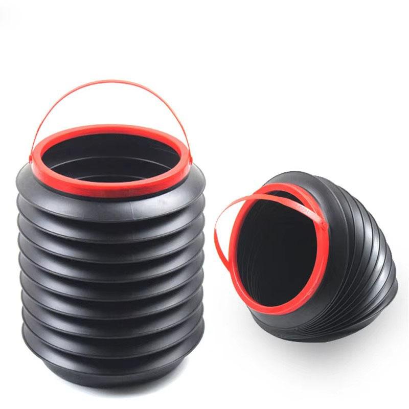 Foldable Trash Can Collapsible Water Bucket 4L Car Bin Multifunctional Storage Container Expandable Bucket for Travel Home