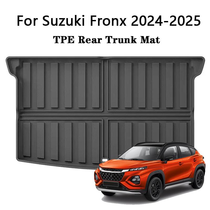 For Suzuki Fronx 2024-2025 Car Rear Trunk Mat Cargo Liner TPE All Weather Trunk Carpet Anti-Scratch Protector Mat Auto Foot Pads