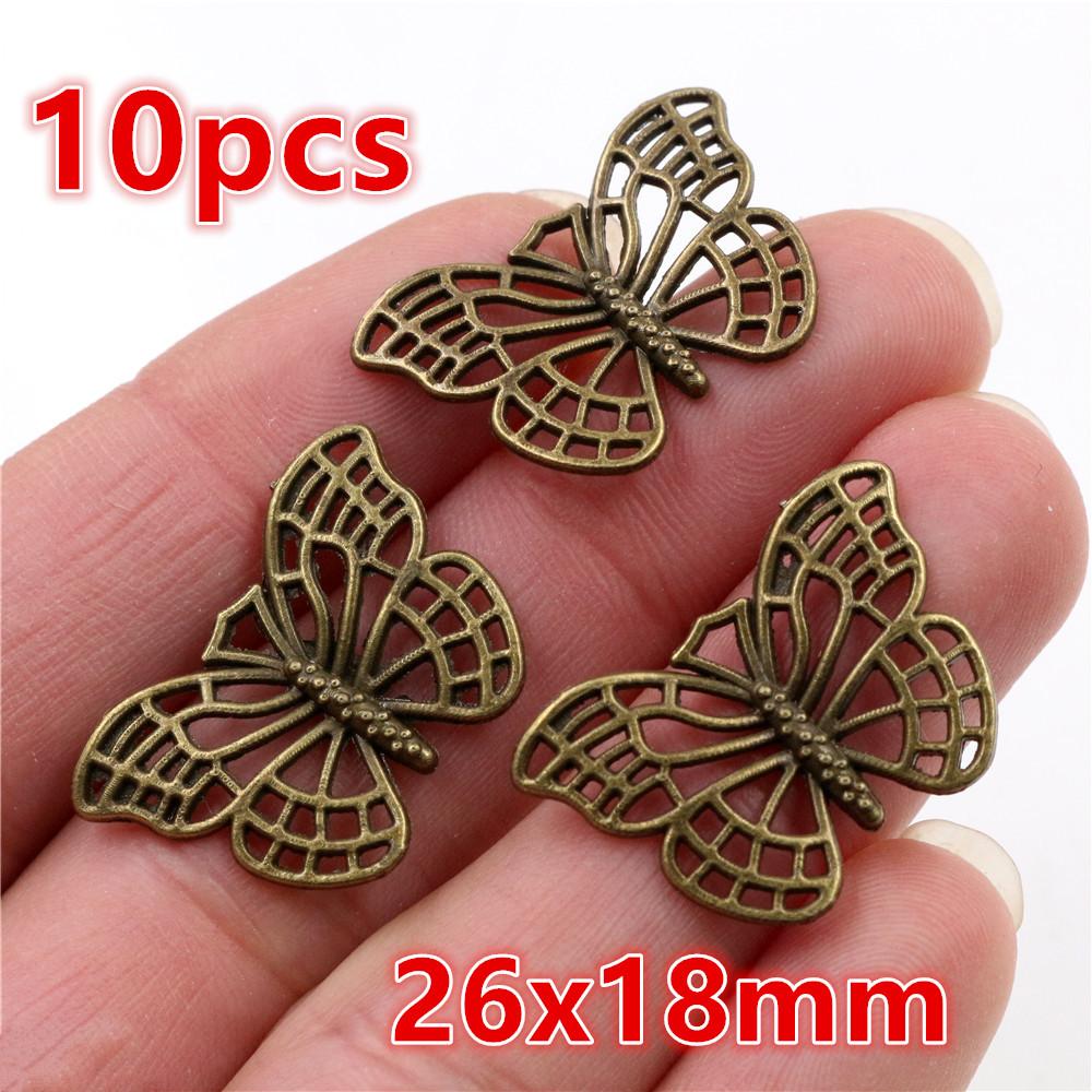 

2-50pcs Dragonfly Butterfly Charms Pendant Alloy Metal DIY Jewelry Making Accessories Findings for Necklace Keychains Earrings