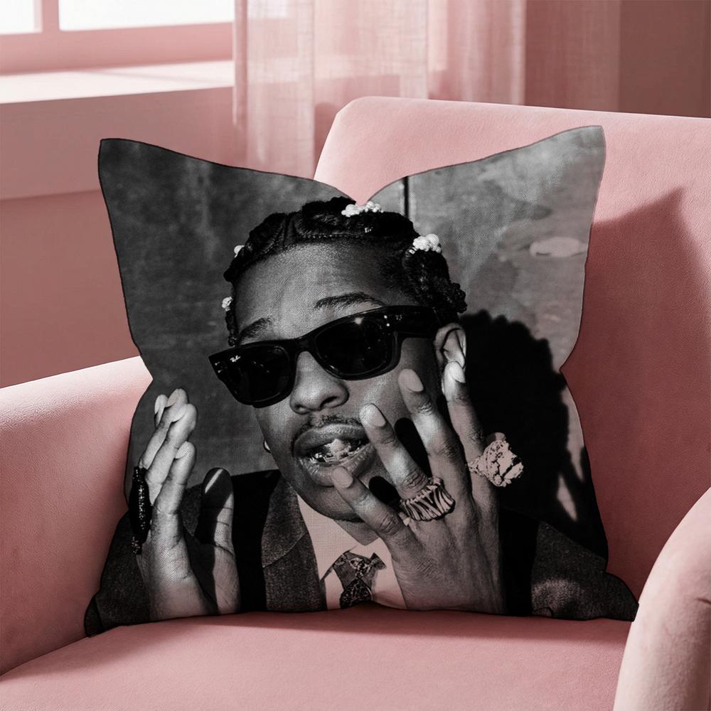 

A-A$AP R-Rocky Cushion Cover Multi-Scene Pillow Cover for Home & Car - Reversible, Soft & Durable for Daily Use 30cmx30cm