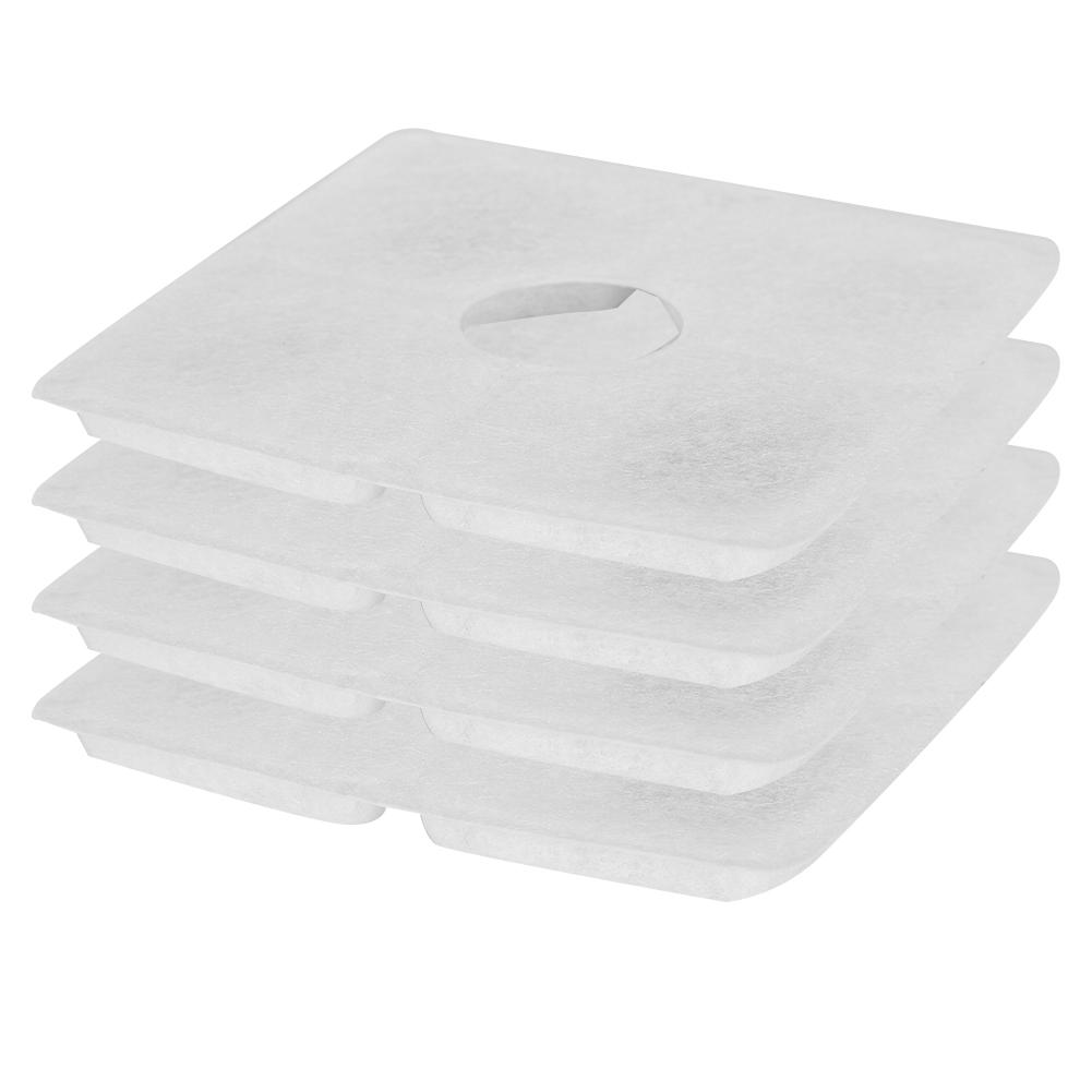 4 Stück Katzenbrunnenfilter Aktivkohlefilter für Katzen-Hundebrunnen Wasserspender4 Stück quadratischer Filter