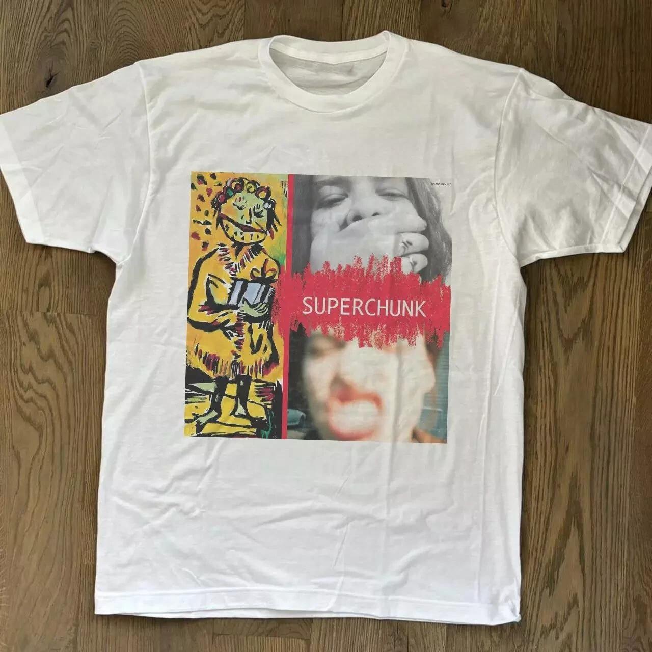Vtg Superchunk On The Mouth T-Shirt White Unisex T-shirt XXXL