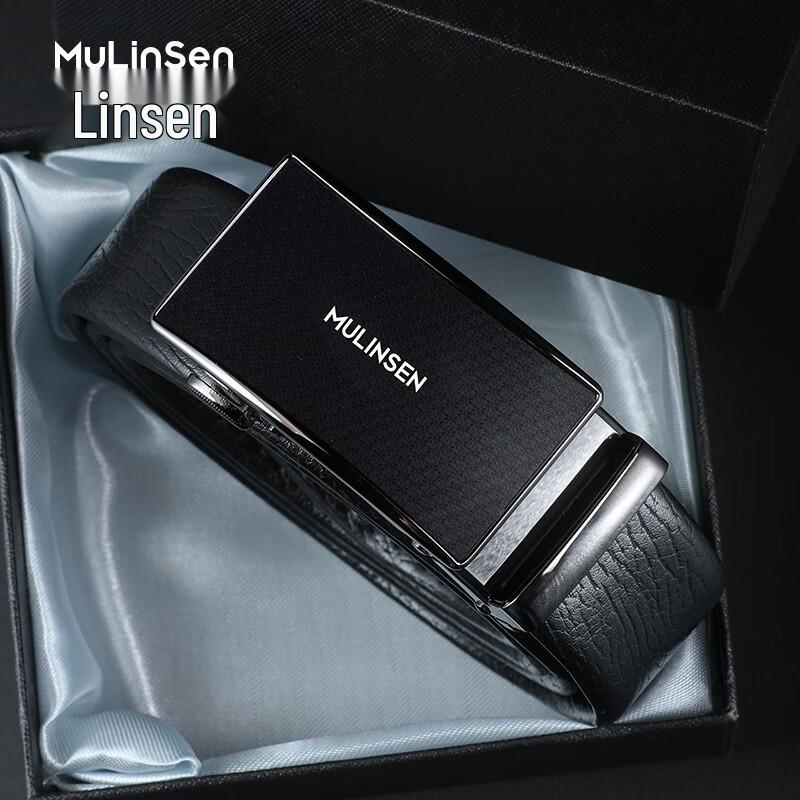 Мужской роскошный кожаный ремень MULINSEN 110cm