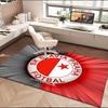 1PC rug Red And White Prague Football Carpet, Chair Rug,Area Rug for Office Bedroom living rooms bedroom, Doormat decor Christmas fan gifts