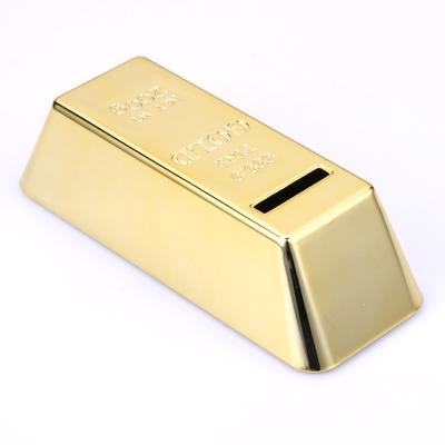 Gold Bullion Bar Coin Storage Can Simulation Money Box Creative Novelty Small Size Portable for Kids Children Birthday Gifts