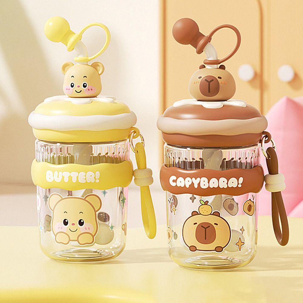 

Leak-proof Straw Water Bottles Plastic Drinking Cup New Stirring Cup кавовий