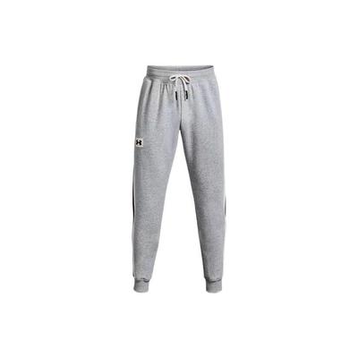 Retro Sports Side Stripe Logo Print Lace-Up Pants Men Bottoms Gray 1373832-035