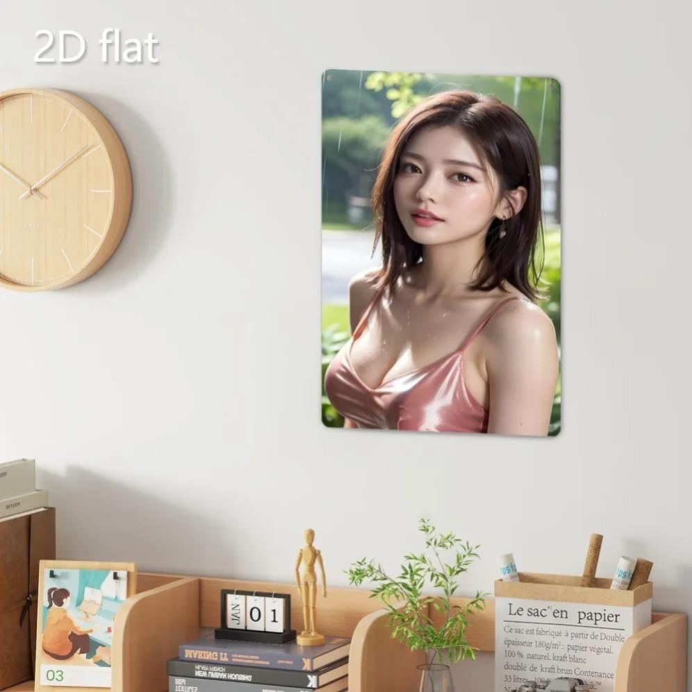 Blechschild 2D Retro Wanddeko Metallschild 7,87x11,8 Zoll Wasserdicht