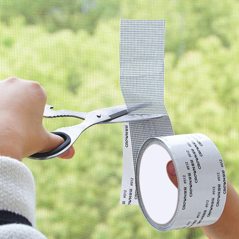2M/Roll Strong Self Adhesive Window Screen Repair Tape Patch Covering Up Holes Tears Anti-Insect Mosquito Mesh