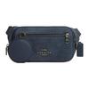 Elias 29 Logo Classic Floral Zipper Multifunctional Pocket Leather Shoulder Crossbody Chest Bag Waist Bag Large Men Bags Blue CL946-QBDEN