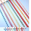 1cm Babykleidung Jacquard-Gurtband Spitze, Fächer-Saumstreifen Stoff Acht Schätze Gürtel Ethnische Accessoires Hut Dekorativer Gürtel