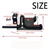 Heavy Duty Door Slide Bolt Lock Solid Construction Black Door Lock Reinforced Rust-resistant Garden Gate Guardrail Fence Lock