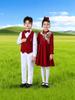 Children's New Year's Red Performance Costume for School Speech and Poetry Competitions