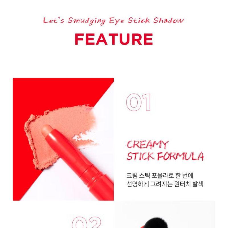 MERZY - Let's Smudging Eye Stick Shadow - 4 Colors