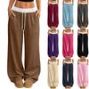 Damen Lässige und Modische Elastische Taille Weite Hose