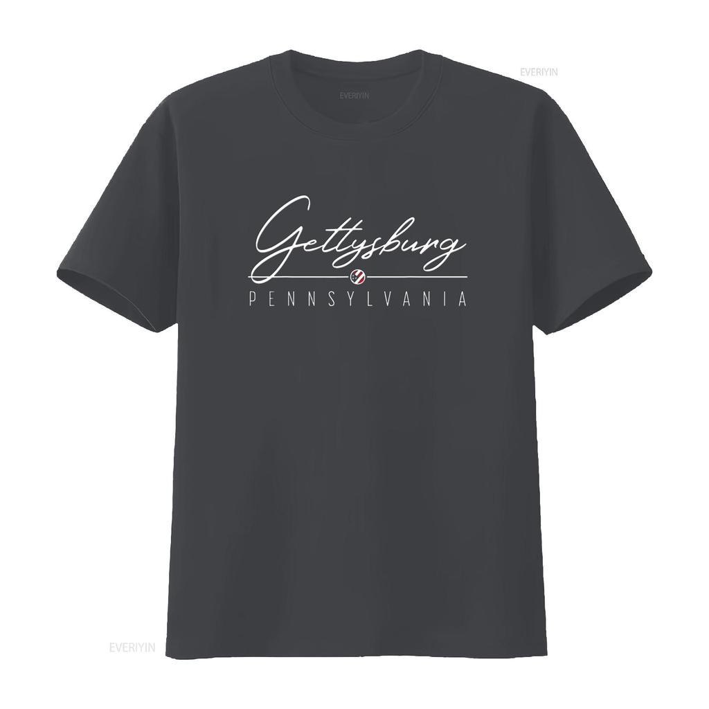 Gettysburg PA Women S T Shirt Trendy with Unique Design Vintage Washed Designer Clothes Fashion Soft Slightly Unisex Homme