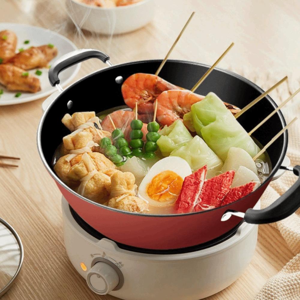 Non Stick Soup Stew Broth Pot Diamond Frying Pan Skillet Cast Iron Pot  Gas Induction Cooker