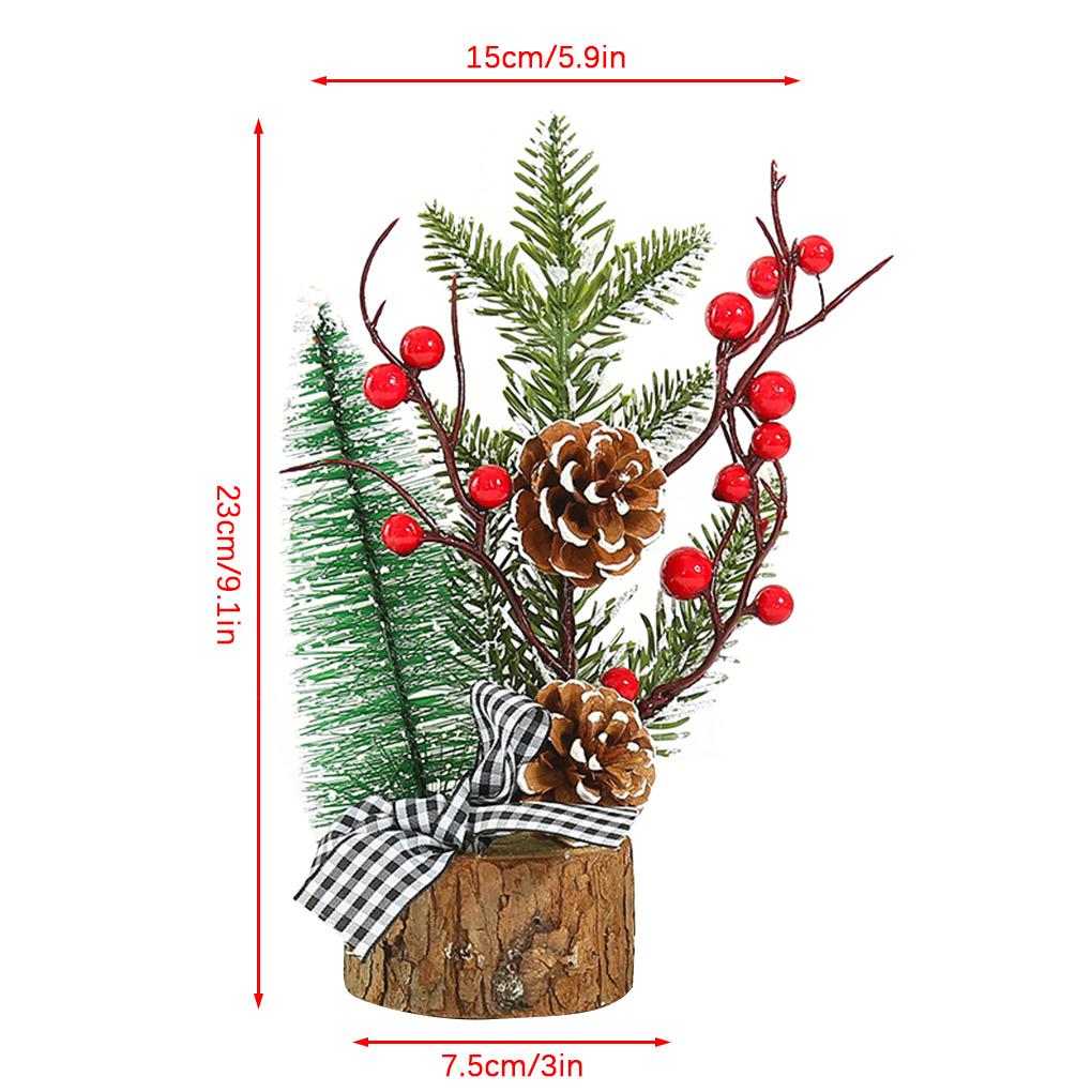 Mini Christmas Tree Desktop Decor Home Table Top Tree Ornament Xmas Decoration