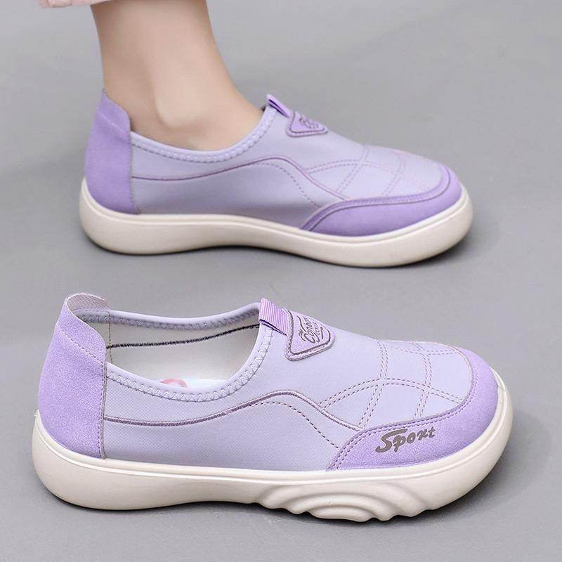 Shoes women's spring and autumn new one-pedal shoes soft soles not tired feet lazy shoes breathable women's shoes platform shoes women
