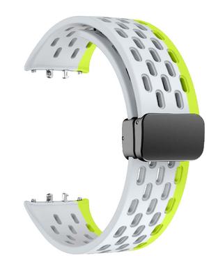 Samsung Fit3 Perforated Foldable Buckle Silicone Sports Strap, Suitable for Samsung Galaxy Fit 3 Smartwatch, Accessories, Strap