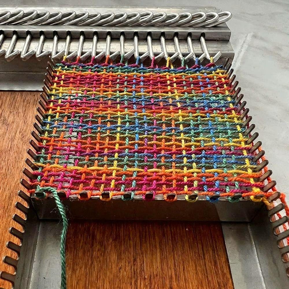 Neue Blitz Strickmaschine DIY Handgefertigte Webstuhl Bausatz Wandteppich Strickmaschine Strickwerkzeuge