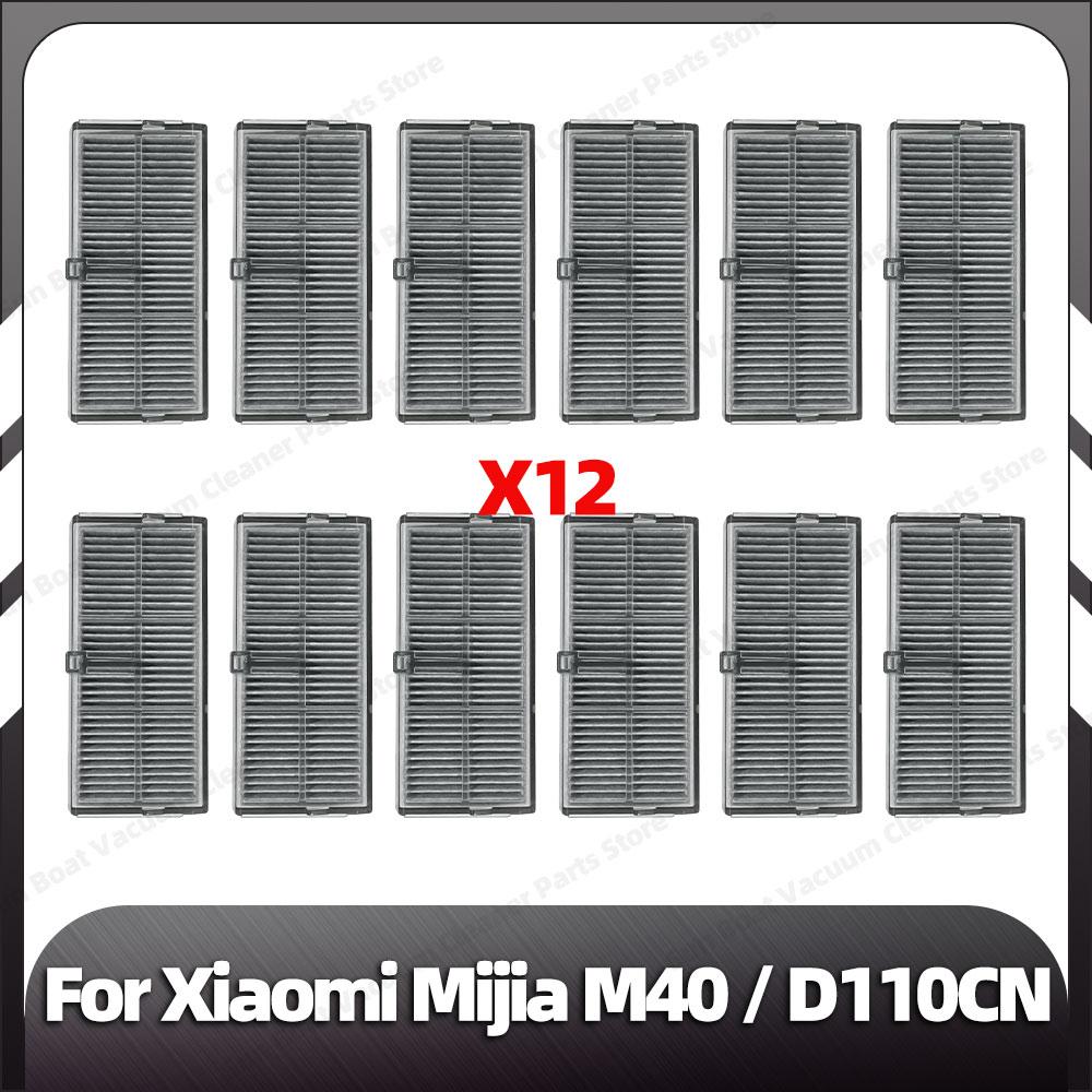 Kompatibel für Xiaomi Mijia M40 Ersatz-Hauptseitenbürste HEPA-Filter Mopp-Pads Staubbeutel Ersatzteile Zubehör