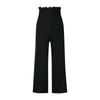 Ladies Fashion Color Straight Leg Cotton Linen Loose Wide Leg Pants