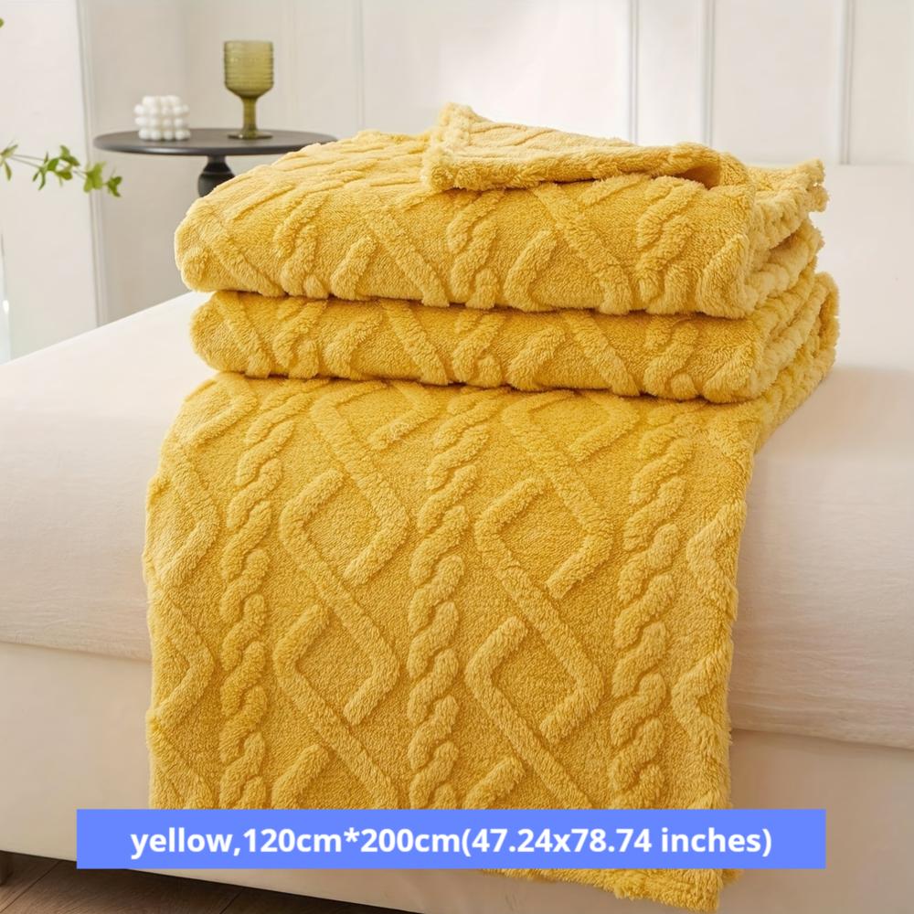 Jacquard Taft Fleece Blanket Coral Fleece Blanket Sofa Blanket Office Blanket Cross-border Blanket Pet Blanket