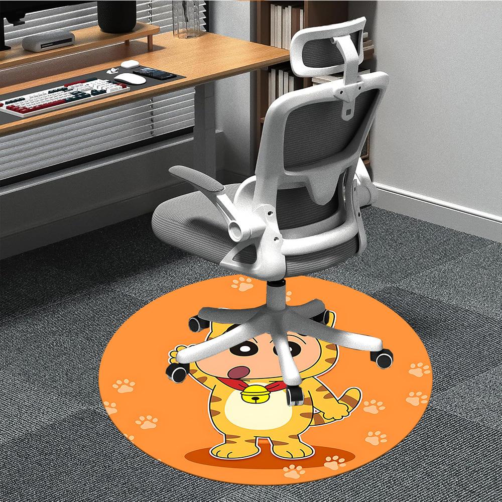 

1pc Crayon Shin-chan Tiger Office Round Area Rug, Under Office Chairs Bedroom Living Room Home Decor a1022382 80cm by 80cm