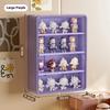 Wall-mounted doll magnetic doll display cabinet dust-proof doll hand box