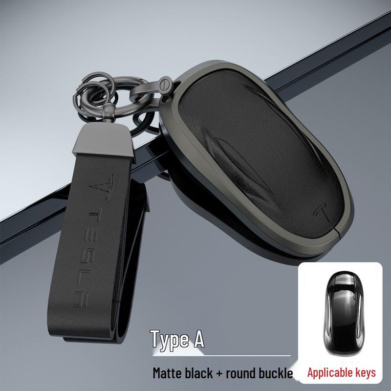 Tesla Key Card Case for Model 3/Y/X/S - Premium Protective Shell with Metal Buckle for Men & Women
