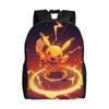 Custom P-Pikachus Electrified Monster Backpack Men Women College School Student Bookbag Fits 15 Inch Laptop Classical Anime Bags