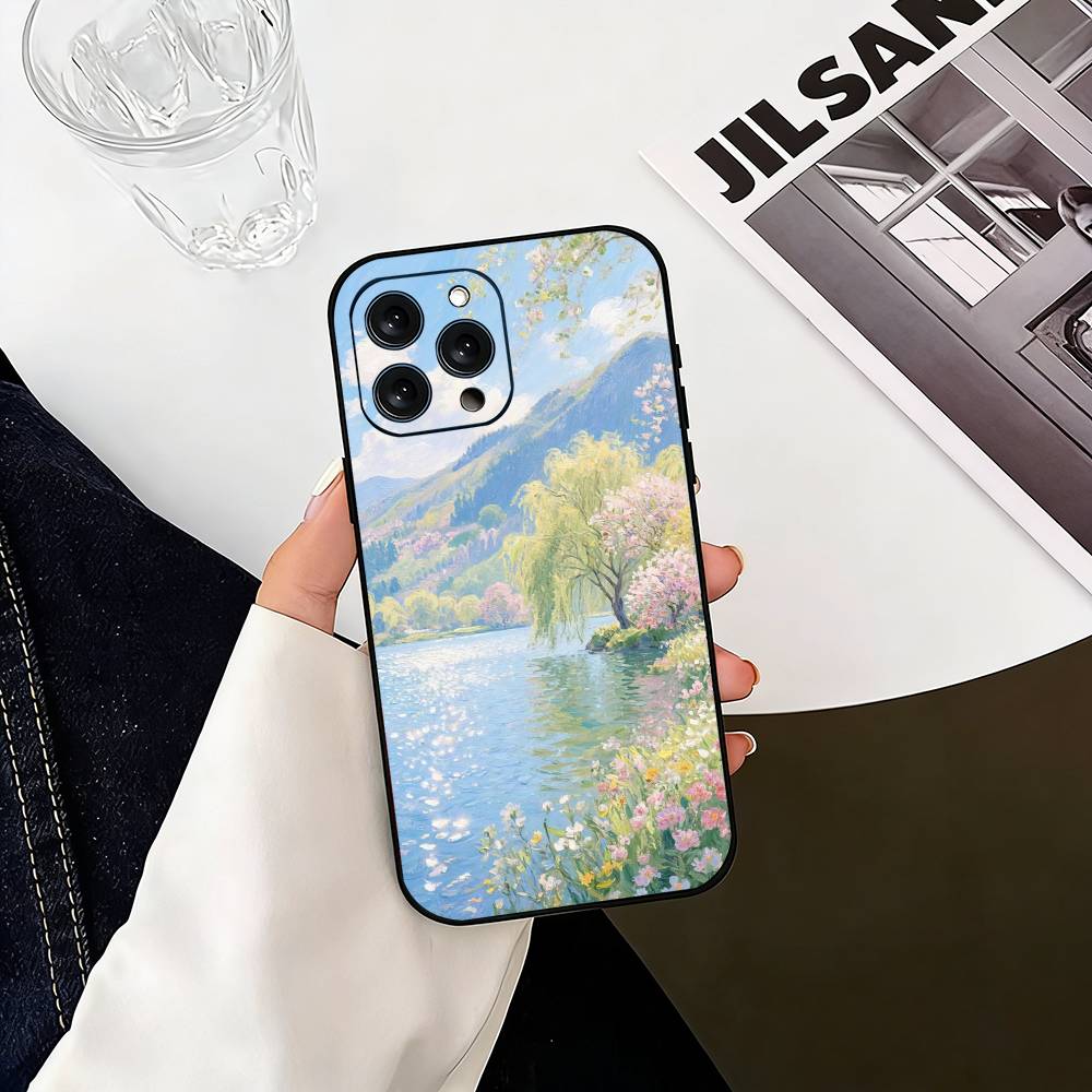 

Claude M-monet G-garden P-paint Phone Case Silicone Soft For IPhone 17 16 15 14 13 12 11 X XR Plus Pro Max Plus iPhoneXSMAX