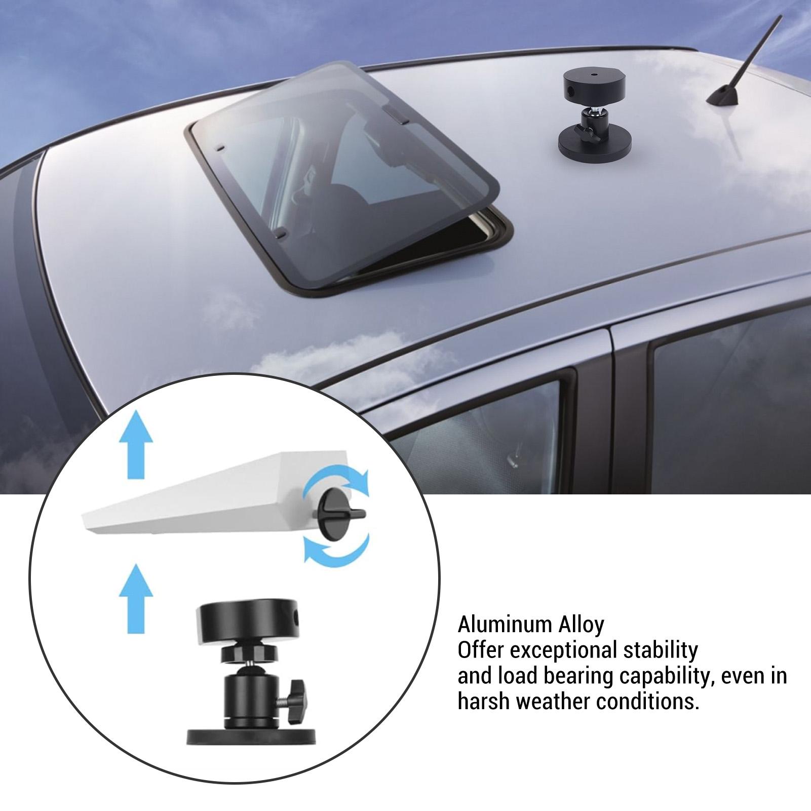 For Starlink Mini Adjustable Angle Magnetic Mount Temporary Roof Car Dashboard Mount for Starlink Mini Accessory For RV Trailer nero