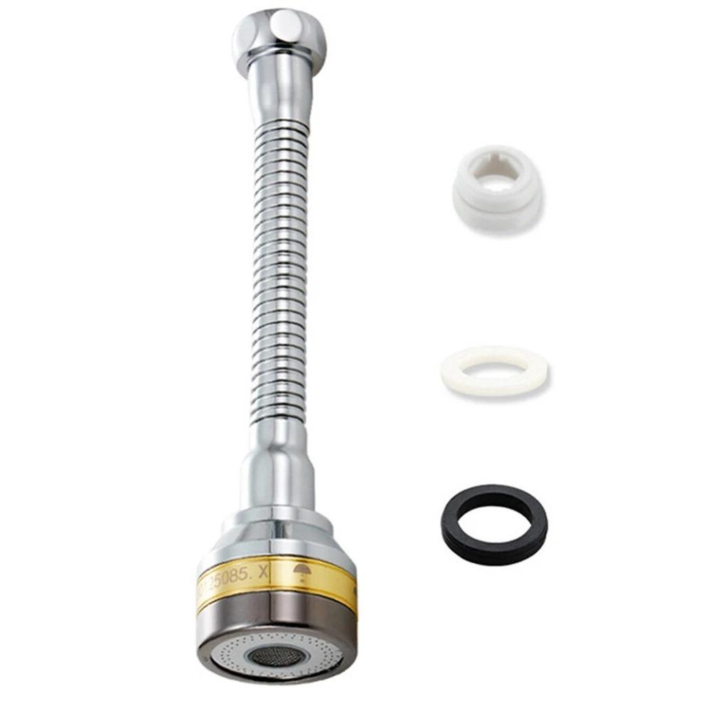 1PC 360° Rotating Kitchen Faucet Extender Bendable Shower Head with Aerator Pressurized Water Saving Nozzle Shower Accessories