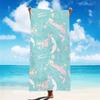 Cute Beach Towel Cartoon Bath Towels Absorbent Quick-Drying Soft Yoga Swimming Outdoor Pool Towel Birthday Gift For Kids Adult