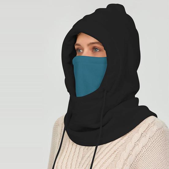 Jezdecká pokrývka hlavy Vylepšený fleece Nastavitelná stahovací šňůrka Větruodolný design Zesílená lyžařská čepice Vybavení do chladného počasí